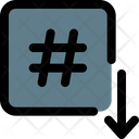 پیش‌نمایش فایل hashtag-down-4664831 از پک سئو