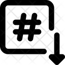 پیش‌نمایش فایل hashtag-down-4664611 از پک سئو
