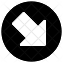 پیش‌نمایش فایل south-east-arrow از پک فلش
