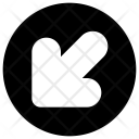 پیش‌نمایش فایل south-west-arrow-5 از پک فلش