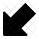 پیش‌نمایش فایل south-west-arrow از پک فلش