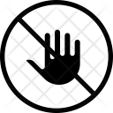 پیش‌نمایش فایل no-touch-1 از پک Pictograms 