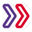 پیش‌نمایش فایل chevron-double-3015623 از پک UI پایه