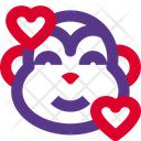 پیش‌نمایش فایل monkey-smiling-with-hearts-3116601 از پک حیوانات جلد ۳