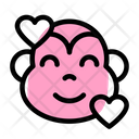پیش‌نمایش فایل monkey-smiling-with-hearts-3140744 از پک حیوان – جلد ۳