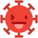 پیش‌نمایش فایل tongue-out-right-eye-wink-3557164 از پک کووید شکلک با حالت چهره