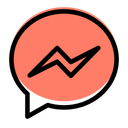 پیش‌نمایش فایل facebook-messenger-3771378 از پک لوگو اجتماعی