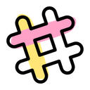 پیش‌نمایش فایل slack-hash-3771314 از پک لوگو اجتماعی