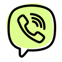 پیش‌نمایش فایل viber-3771337 از پک لوگو اجتماعی