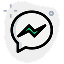 پیش‌نمایش فایل facebook-messenger-3771601 از پک لوگو اجتماعی
