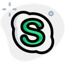 پیش‌نمایش فایل skype-3771653 از پک لوگو اجتماعی