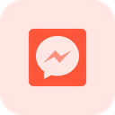 پیش‌نمایش فایل facebook-messenger-3775447 از پک لوگو اجتماعی