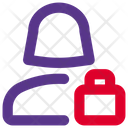 پیش‌نمایش فایل user-lock-4136283 از پک کاربر زن