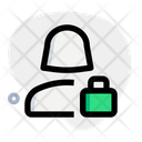 پیش‌نمایش فایل user-lock-4136173 از پک کاربر زن