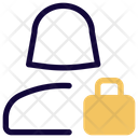 پیش‌نمایش فایل user-lock-4136393 از پک کاربر زن