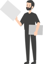پیش‌نمایش فایل man-holding-blank-placard-5413374 از پک مرد