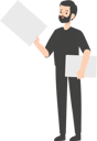 پیش‌نمایش فایل man-holding-blank-placard-5418046 از پک مرد