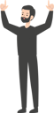 پیش‌نمایش فایل man-raising-hands-5417924 از پک مرد