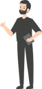 پیش‌نمایش فایل man-with-diary-5413382 از پک مرد