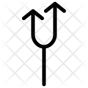 پیش‌نمایش فایل arrow-fork از پک پیکان