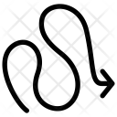 پیش‌نمایش فایل arrow-squiggly از پک پیکان