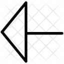 پیش‌نمایش فایل triangle-left-arrow از پک پیکان