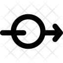 پیش‌نمایش فایل arrow-through-circle از پک نمایش پیکان