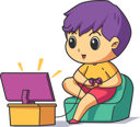 پیش‌نمایش فایل boy-love-video-game-while-sitting-on-couch-5863642 از پک پسر در حال انجام فعالیت‌ها