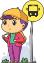 پیش‌نمایش فایل boy-waiting-for-school-bus-5863643 از پک پسر در حال انجام فعالیت‌ها