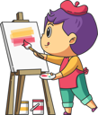 پیش‌نمایش فایل cute-boy-loves-doing-painting-on-canvas-5863650 از پک پسر در حال انجام فعالیت‌ها