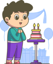 پیش‌نمایش فایل boy-celebrating-birthday-with-cake-5863666 از پک فعالیت کودکان