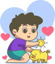 پیش‌نمایش فایل boy-saving-money-in-piggy-bank-5863662 از پک فعالیت کودکان