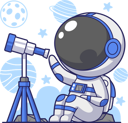 پیش‌نمایش فایل astronaut-binocular-6129602 از پک فضانوردان ناز