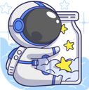 پیش‌نمایش فایل astronaut-hugging-star-in-bottle-6129604 از پک فضانوردان ناز