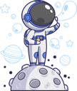 پیش‌نمایش فایل astronaut-playing-bubbles-on-the-moon-6129608 از پک فضانوردان ناز