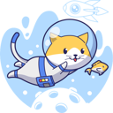پیش‌نمایش فایل cat-astronaut-6129611 از پک فضانوردان ناز