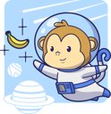 پیش‌نمایش فایل monkey-astronaut-after-banana-6129599 از پک فضانوردان ناز