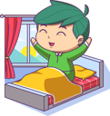 پیش‌نمایش فایل boy-waking-up-in-beautiful-morning-6129595 از پک فعالیت پسر