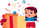 پیش‌نمایش فایل girl-gets-surprise-gift-7210828 از پک کودکان سال نو و زمستان