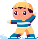 پیش‌نمایش فایل little-boy-enjoying-ice-skating-7210845 از پک کودکان سال نو و زمستان