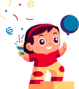 پیش‌نمایش فایل little-girl-celebrate-party-7210758 از پک کودکان سال نو و زمستان