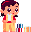پیش‌نمایش فایل little-girl-holding-gift-7210764 از پک کودکان سال نو و زمستان