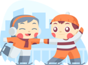 پیش‌نمایش فایل kids-enjoying-ice-skating-in-winter-7210863 از پک جشن سال نو