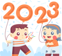 پیش‌نمایش فایل little-childs-celebrate-new-year-2023-7210858 از پک جشن سال نو