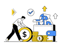 پیش‌نمایش فایل business-financer-getting-profit-from-business-4344489 از پک مالی و سرمایه گذاری
