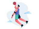 پیش‌نمایش فایل basketball-player-hitting-goal-4375046 از پک ورزش ها