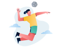 پیش‌نمایش فایل volleyball-player-4375049 از پک ورزش ها
