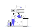 پیش‌نمایش فایل airport-check-in-counter-4375075 از پک سفر
