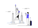 پیش‌نمایش فایل male-traveler-clicking-photo-of-statue-of-liberty-4375078 از پک سفر