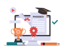 پیش‌نمایش فایل online-graduation-4415788 از پک آموزش آنلاین